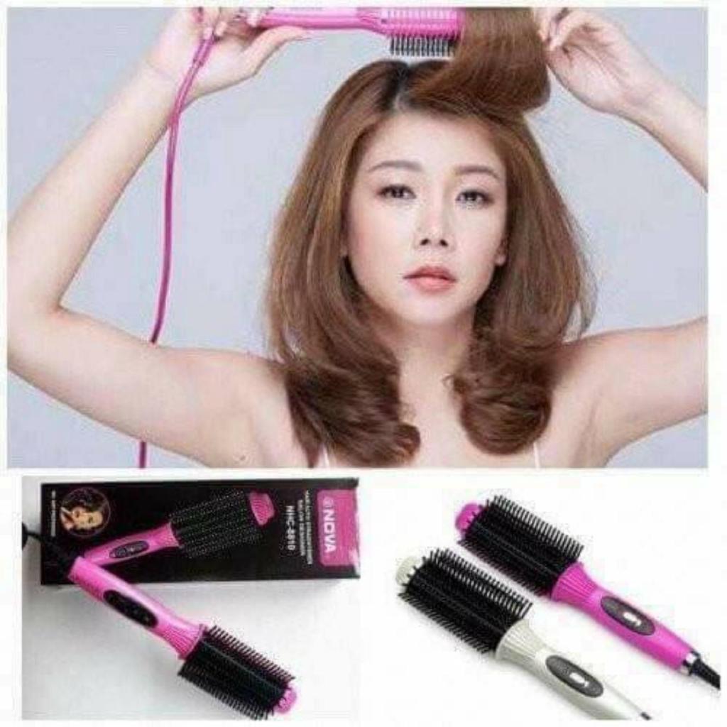 Lược điện NO.V.A 8810 uốn cúp chải thắng tóc đa năng