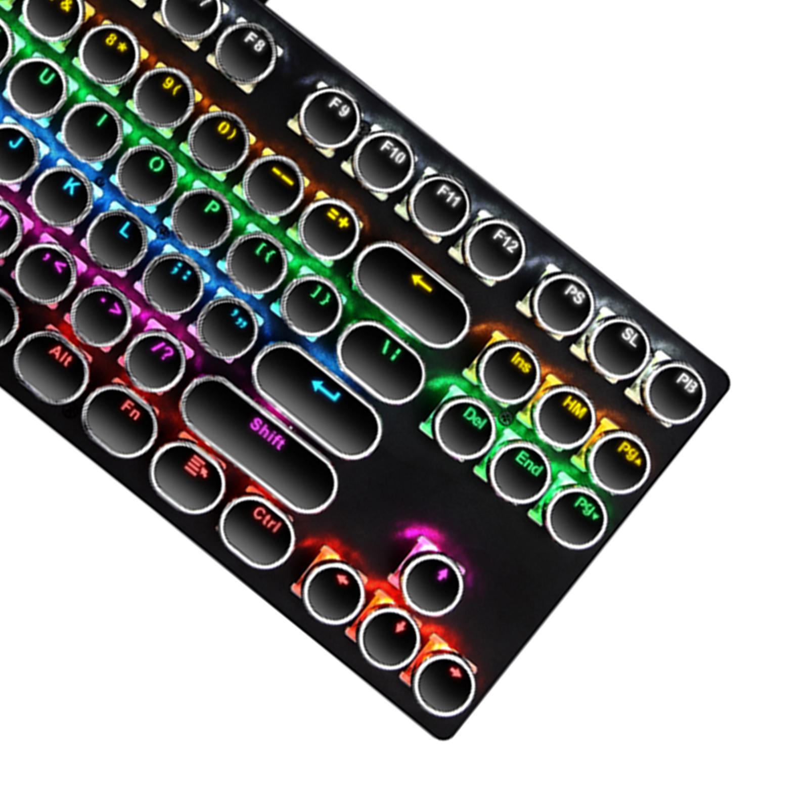K550 Mechanical Gaming Keyboard 87Key Wired Game Keyboard RGB Backlit Black