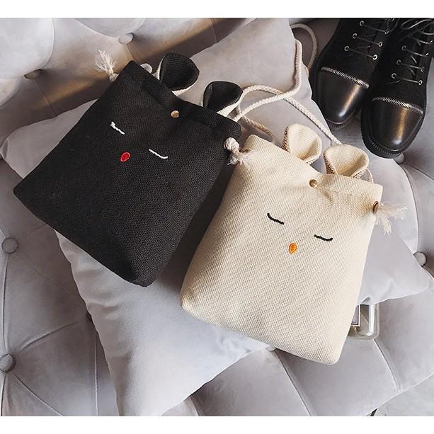 Túi đeo chéo ULZZANG GIRL Hàn Quốc xứ sở kimchi tai thỏ dễ thương