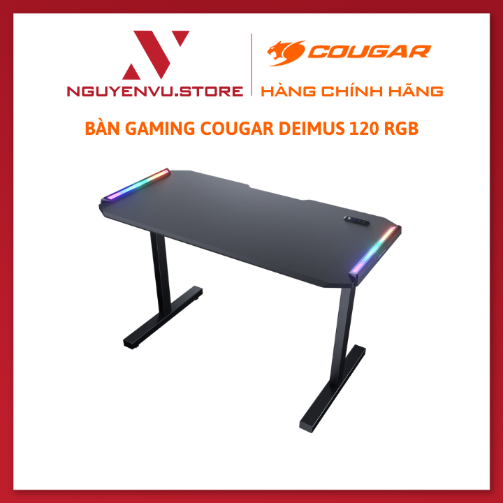 Bàn Gaming Cougar DEIMUS 120 RGB (1220 x 605 x 770) - Hàng Chính Hãng