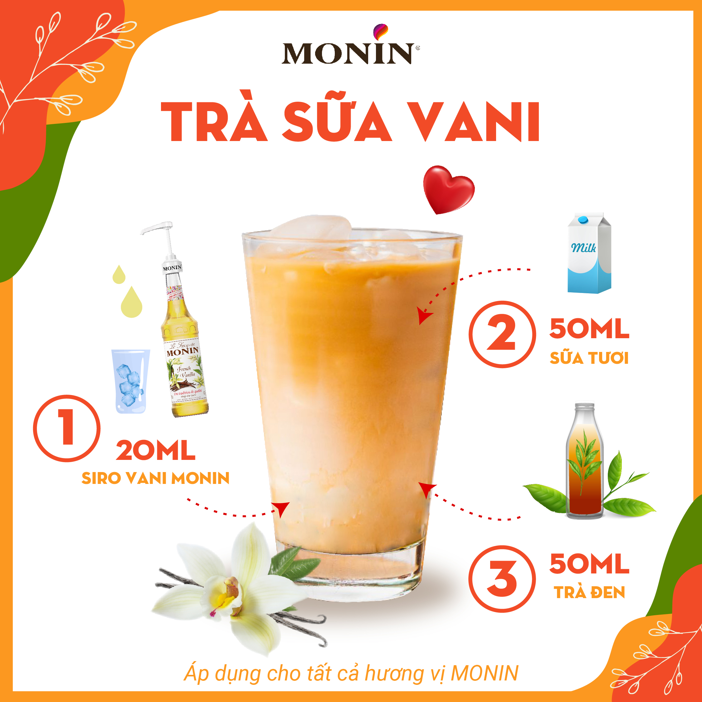 Siro Vani Pháp MONIN - 700ML