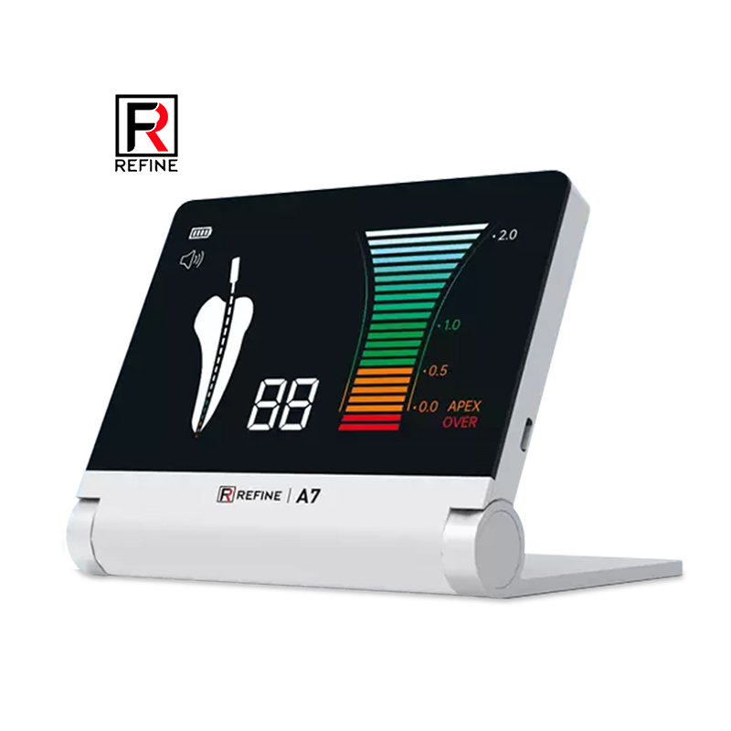 Refine A7 Tinh chỉnh Bộ định vị chóp răng chuyên Có thể gập lại với màn hình 2 trong 1 Loại C Dụng cụ đo chiều dài kênh chân răng