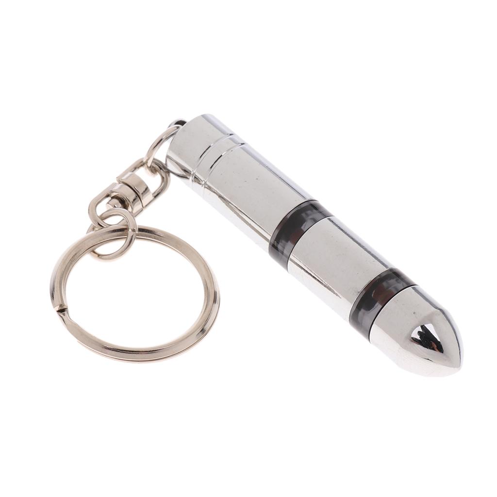 Car Mini Anti Static Electricity Remover Key Chain Keyring Black