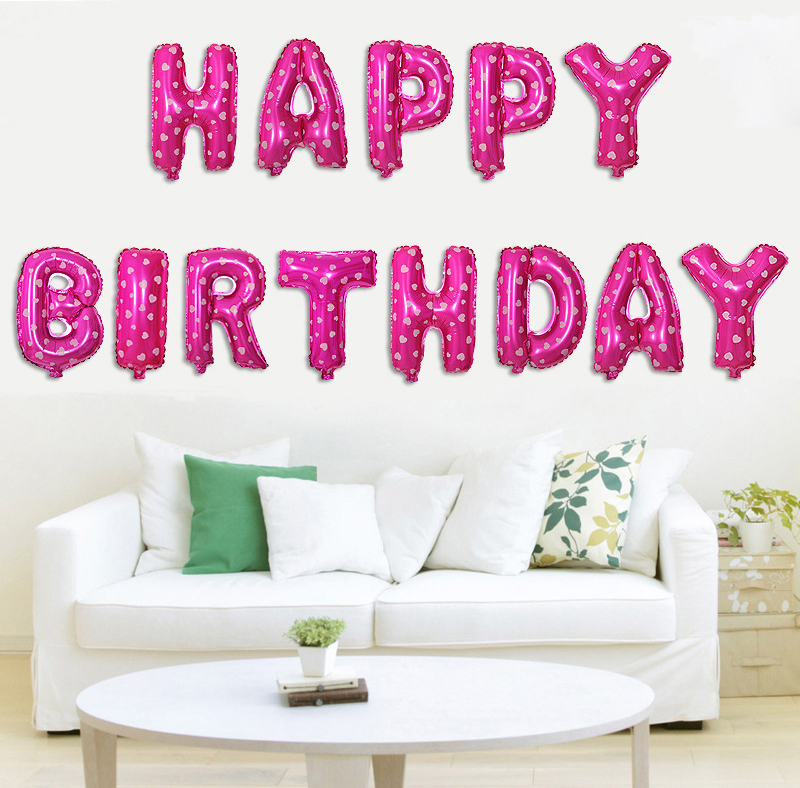 Bộ rèm kim tuyến kèm bộ chữ happy birthday trang trí sinh nhật tặng 2 khăn đa năng - hàng chính hãng