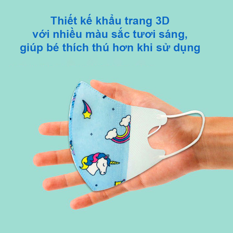 Khẩu trang cho bé, Khẩu trang trẻ em bé trai và bé gái nhiều họa tiết 0-12 tuổi bảo vệ đường hô hấp cho bé – SM017