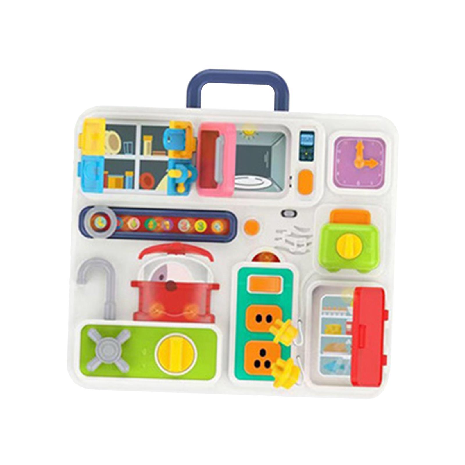 Busy Board Simulation Kitchen Pretend Cooking Toys for Preschool Toddler