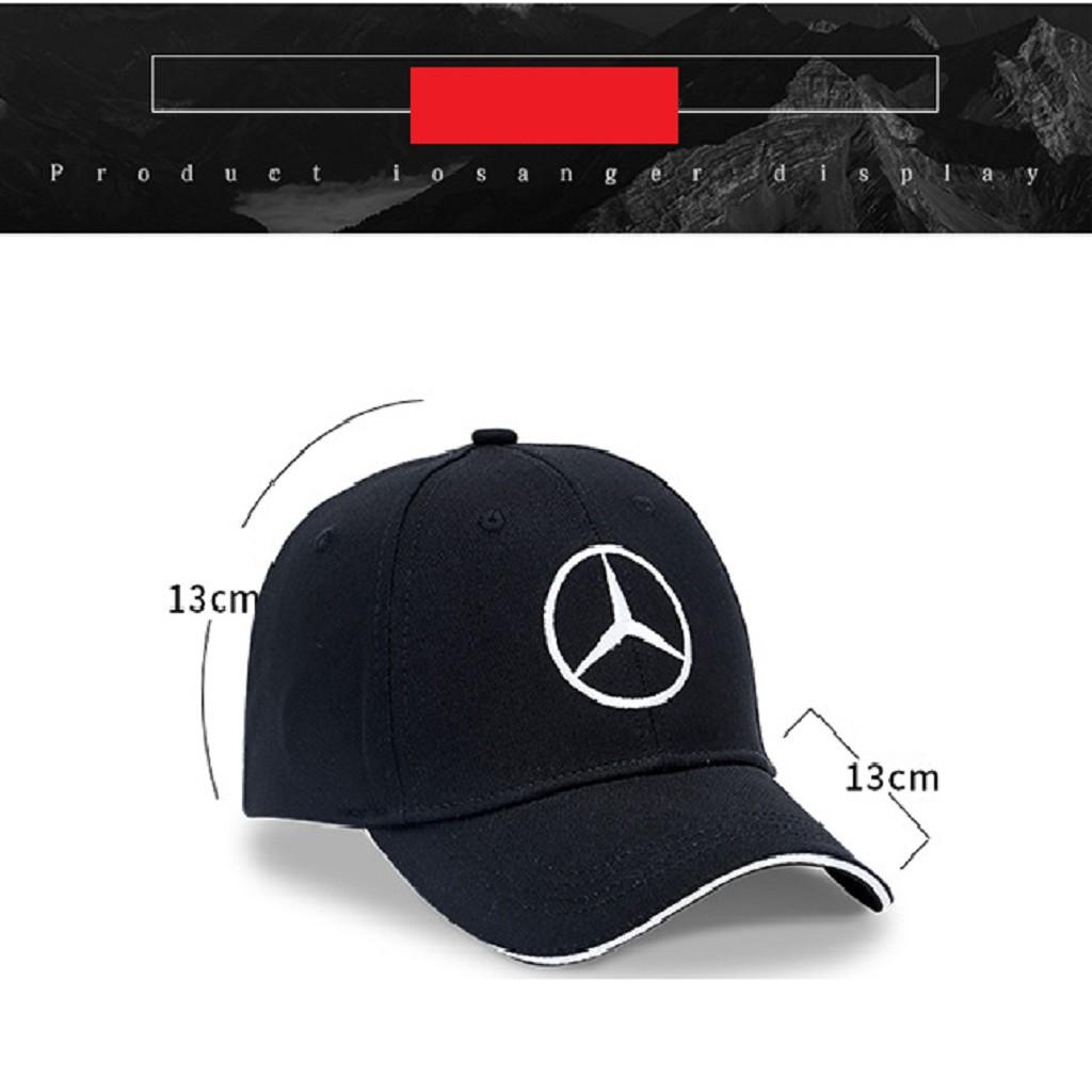 Mũ lưỡi trai ️ Nón kết thêu chữ Mercedes-Benz phong cách Ulzzang form unisex nam nữ GC25