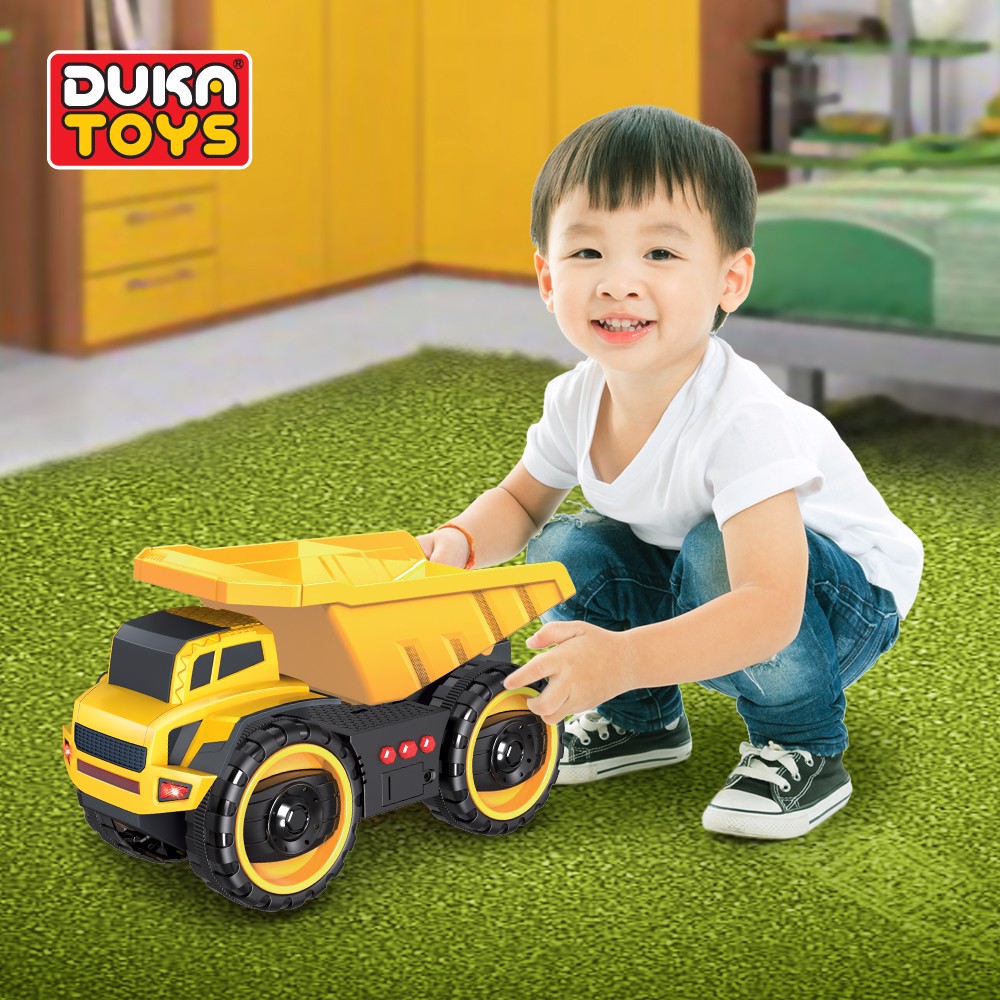 ĐỒ CHƠI XE BEN KỸ THUẬT CÔNG TRÌNH CÓ NHẠC, ĐÈN DK81097