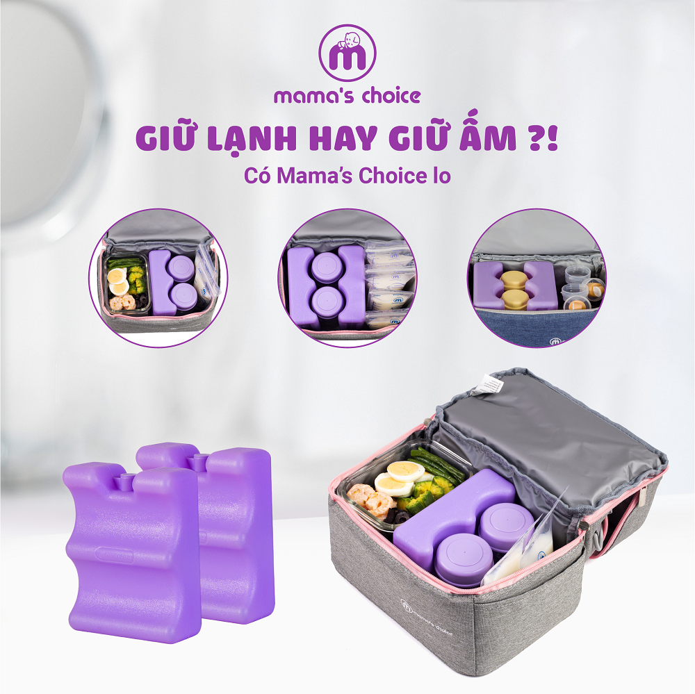 Hút Sữa Di Chuyển Mama’s Choice, Combo Thiết Kế Nhỏ Gọn, Hút Sữa Mọi Lúc Mọi Nơi, Bảo Quản Sữa Mẹ Lên Đến 14 Tiếng