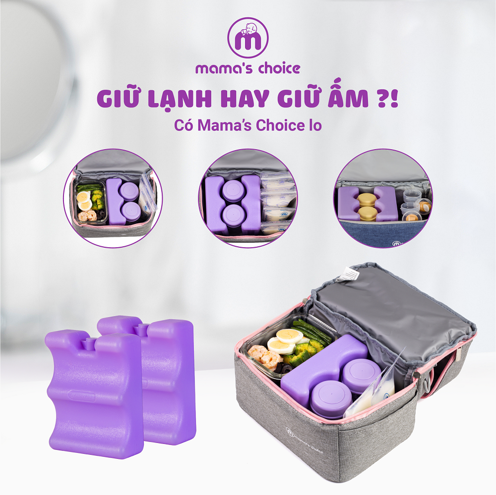 Balo Bỉm Sữa Cao Cấp Mama's Choice 4in1 | Balo Cho Mẹ Bỉm Sữa và Bé Yêu | Lớp Giữ Nhiệt Dày Dặn và Chống Thấm | Nhiều Ngăn Siêu Tiện Dụng