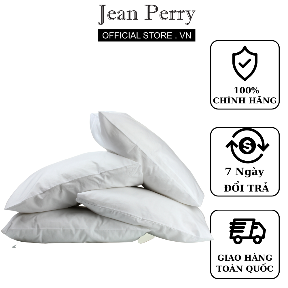 Áo gối nằm Jean Perry khách sạn Flat chất liệu cotton 51x76 cm