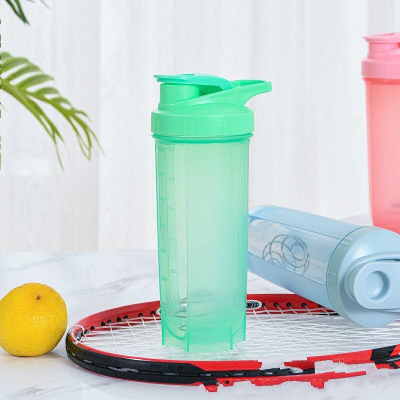 Frosted Milkshake Cup Shaking Milkshake Water Bottle Outdoor Fitness Water Cup Stirring Bottle Protein Powder Portable Drink Cup