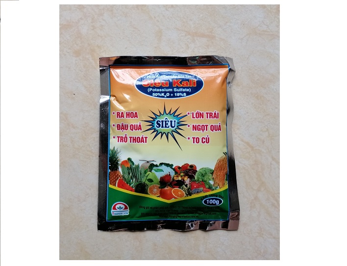 10 GÓI PHÂN BÓN CAO CẤP HÒA TAN SIÊU KALI 100G