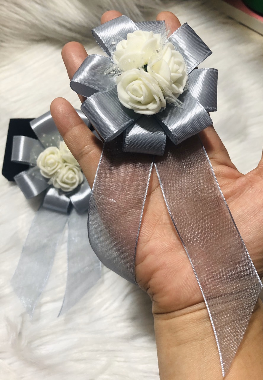 CÀI ÁO HOA CAO CẤP PHỐI HOA HỒNG TRẮNG.