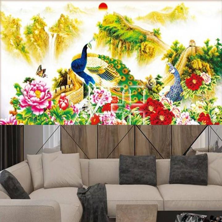 Tranh thêu công vạn lý trường thành 53456 - kích thước: 114 * 62cm.