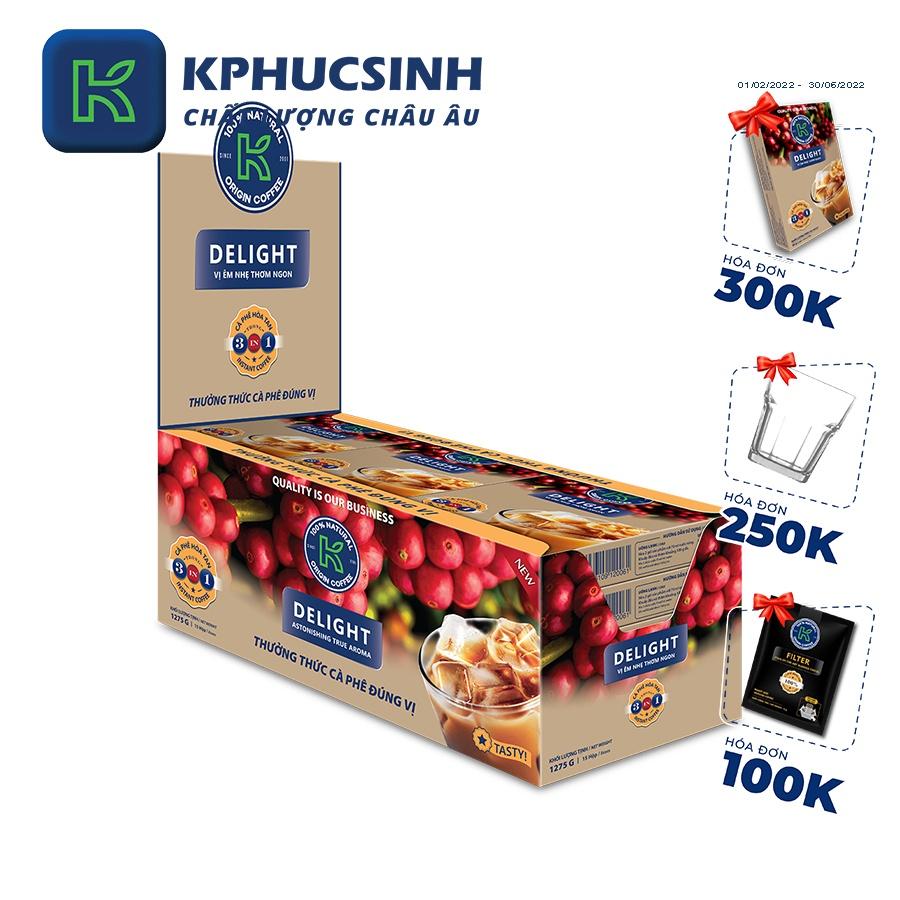 Cà phê hòa tan 3 in 1 K-Delight 1275g