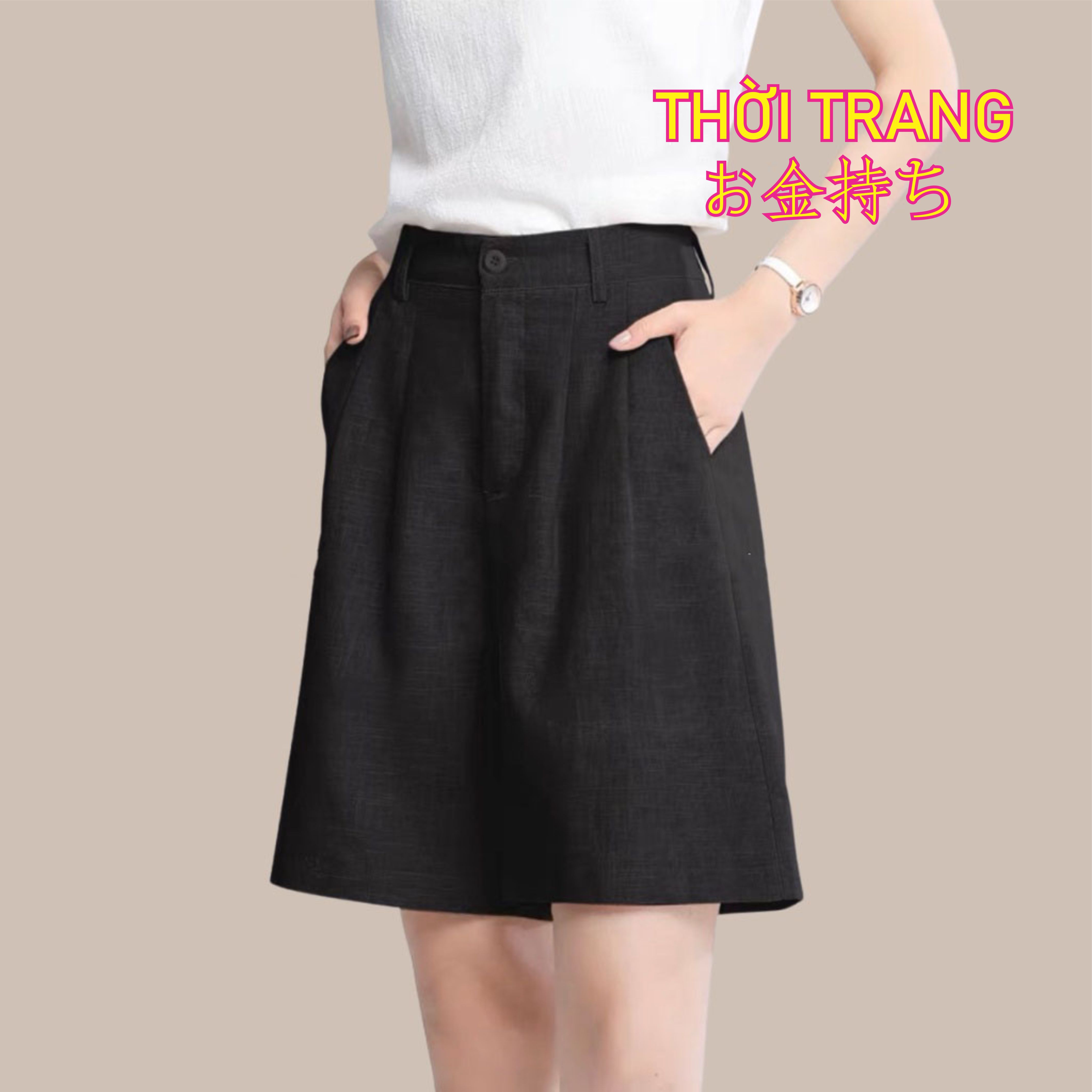 Quần đùi đũi siêu xinh, quần short đũi nữ 622