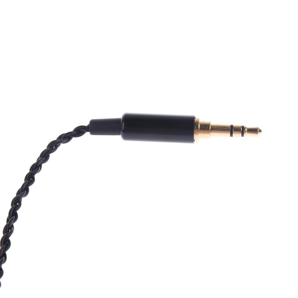3.5mm Audio Cable Upgrade Cord Extension Wire for Shure se535 215 846 Black