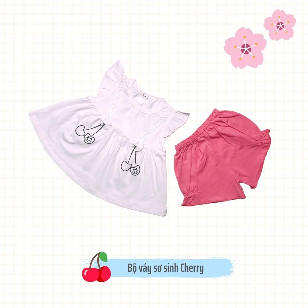 Váy sơ sinh bé gái 0-14 tháng mềm mại thấm hút mồ hôi cotton 100% an toàn làn da nhạy cảm Kidcat shop