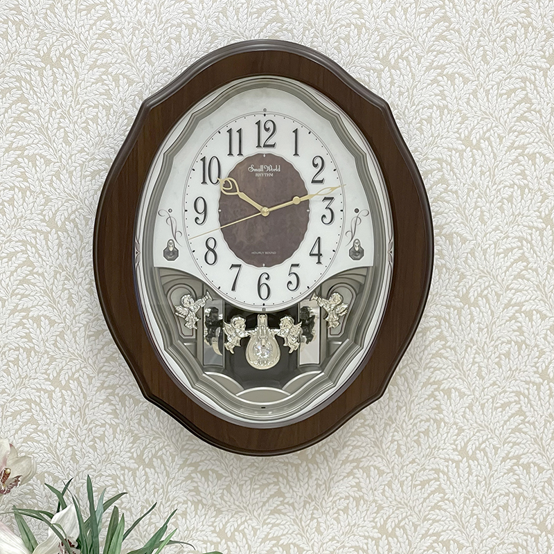 Đồng hồ Rhythm 4MJ894WU06 Kt 36.0 x 44.0 x 8.0cm, 2.5kg Vỏ gỗ. Dùng Pin.