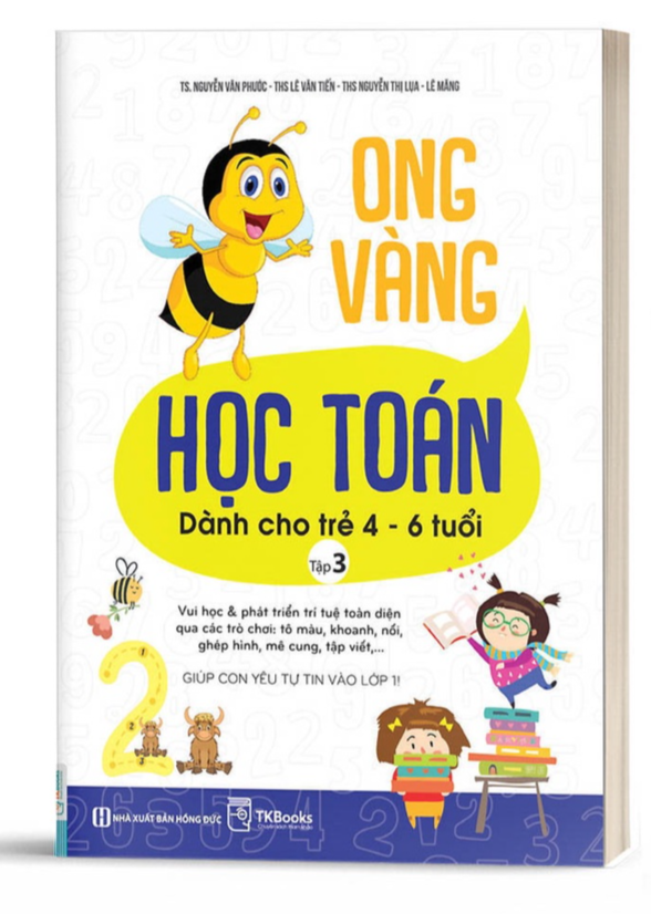 Ong Vàng Học Toán Dành Cho Trẻ 4-6 tuổi tập 3 - Bản Quyền