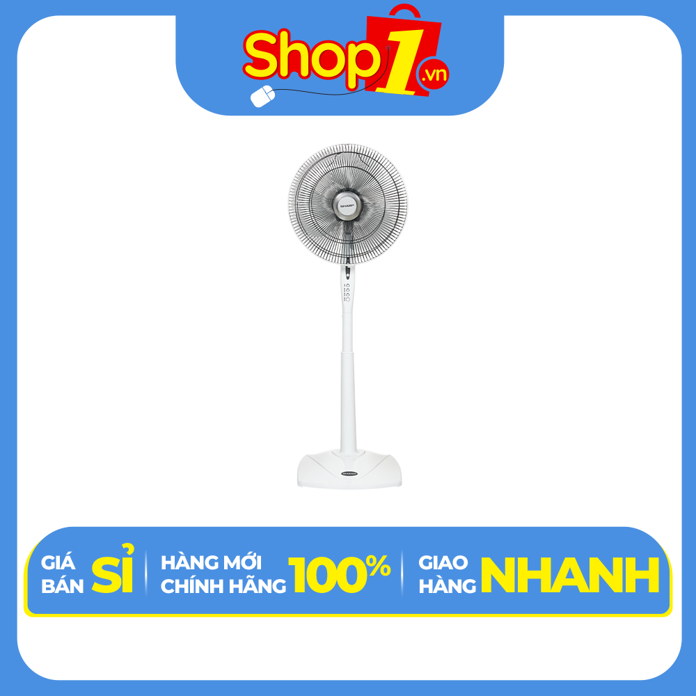 Quạt Đứng Sharp Có Điều Khiển PJ-S40RV-WH - Hàng Chính Hãng