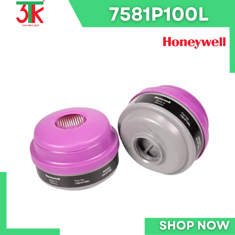 Phin lọc độc khí OV và bụi hơi dầu Honeywell 7581P100L