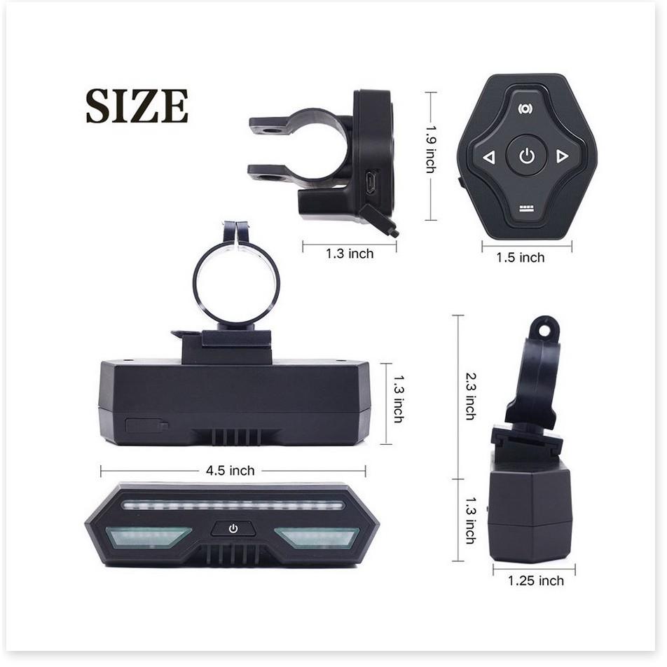 Đèn báo rẽ hỗ trợ xe đạp 2200mAh