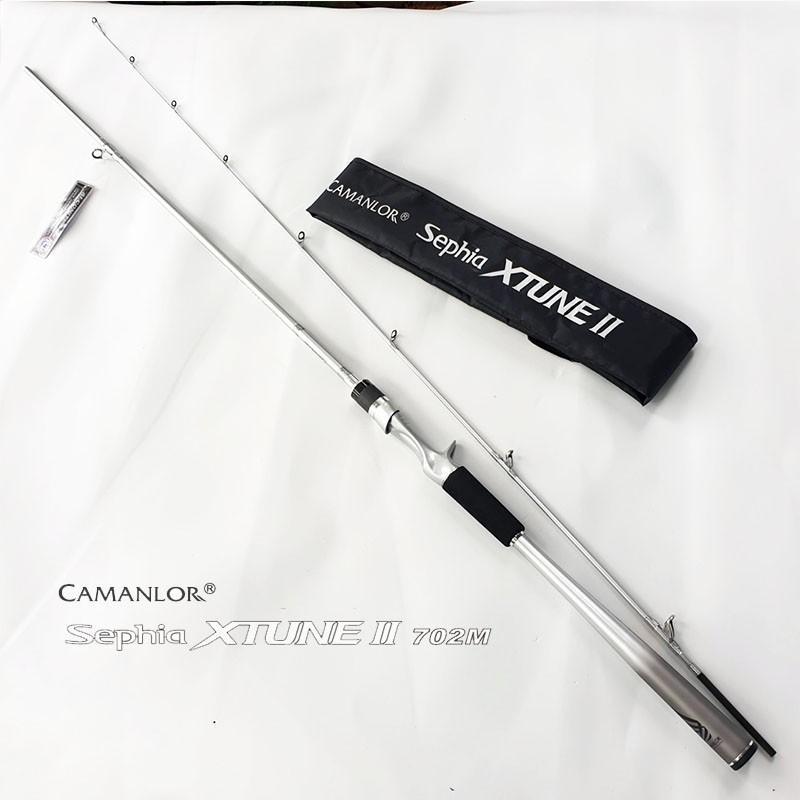 Cần câu lure máy ngang CAMANLOR Sephia XTUNE II 702M cần lure cao cấp khoen FUJI CM6