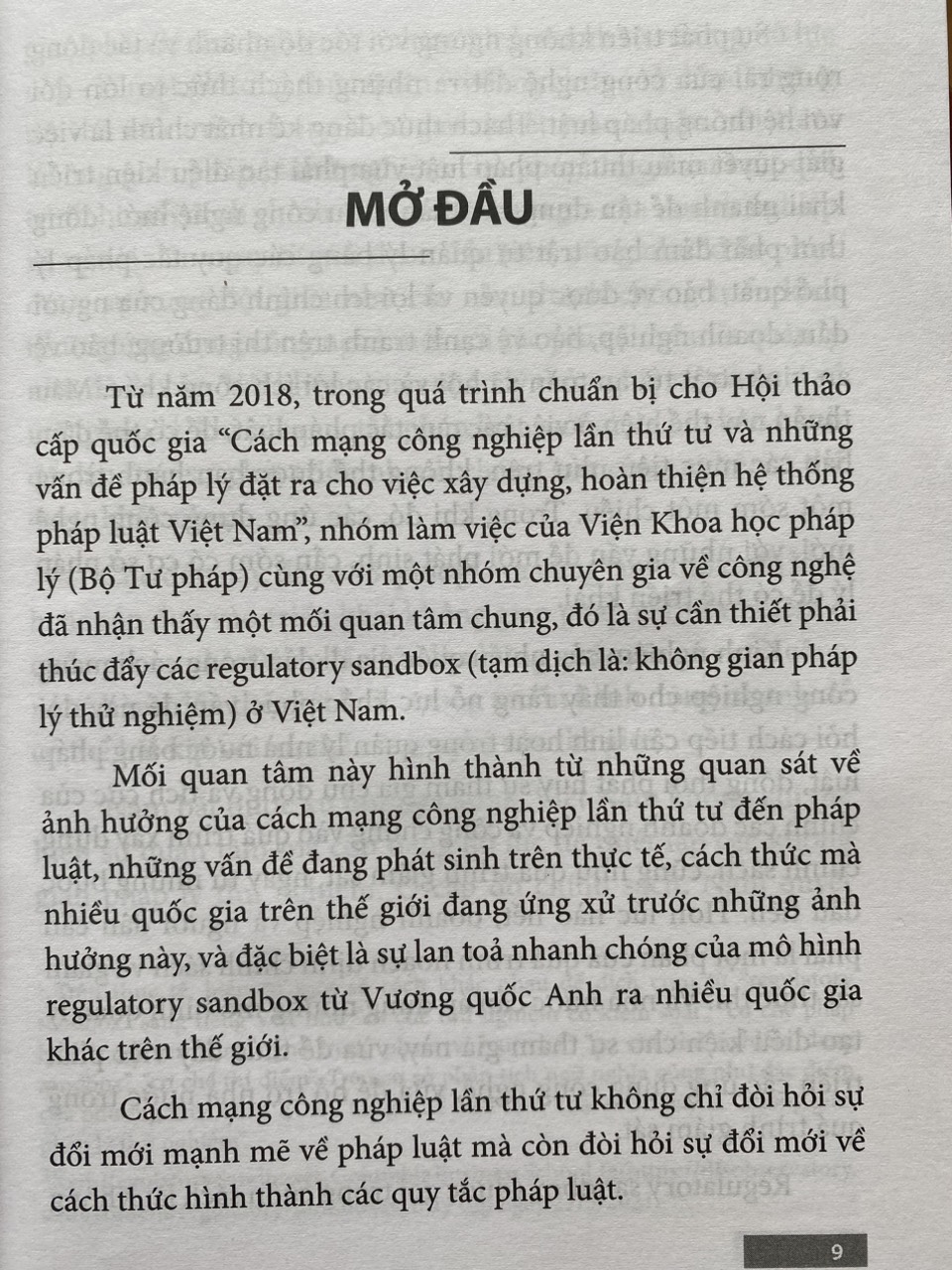 Phát Triển Không Gian Pháp Lý Thử Nghiệm Cho Công Nghệ Tài Chính và Các Lĩnh Vực Công Nghệ Mới Tại Việt Nam