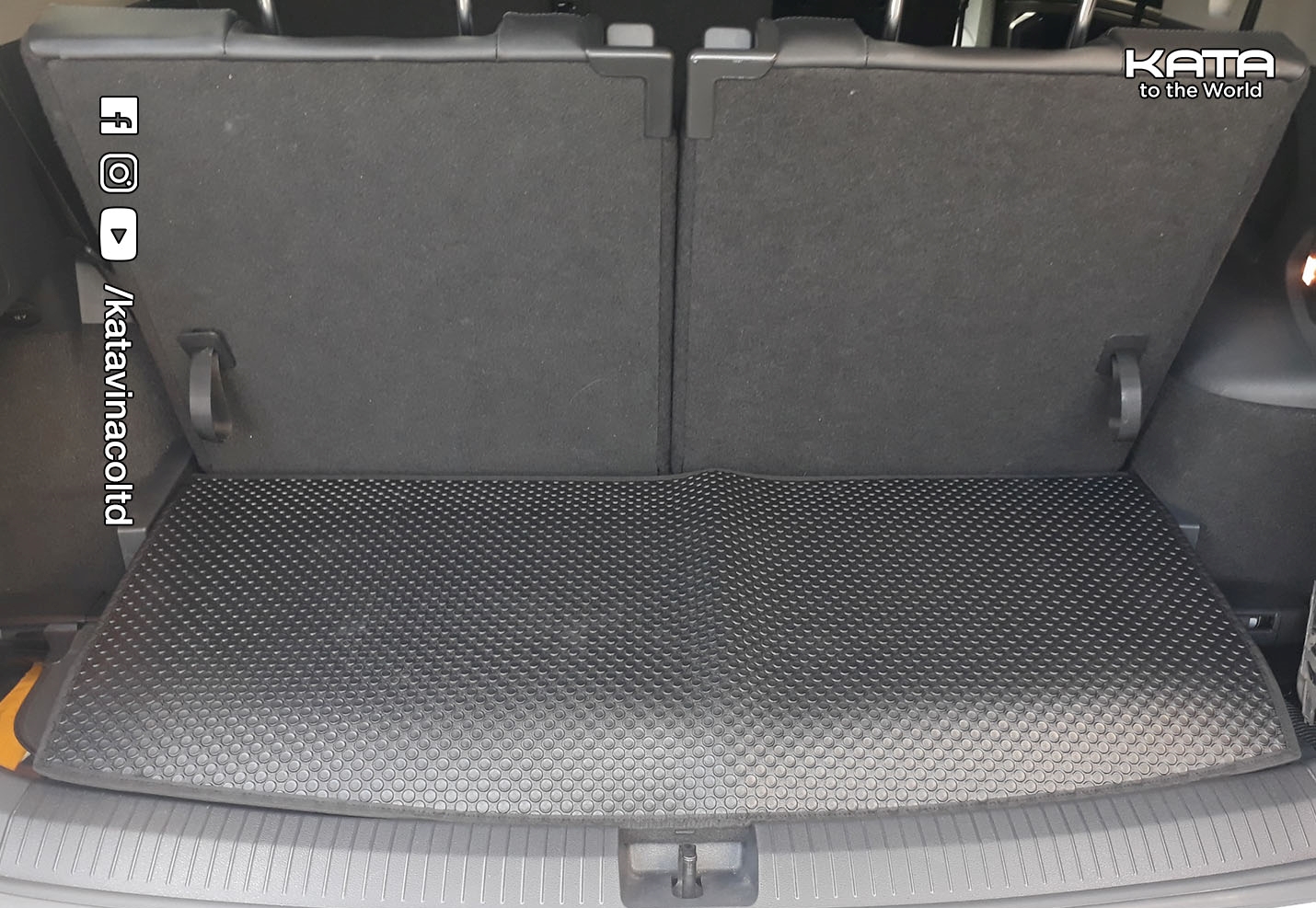 Thảm lót sàn ô tô KATA cho xe Volkswagen Tiguan Allspace - Khít với sàn xe, Chống trơn, Không mùi, Không ẩm