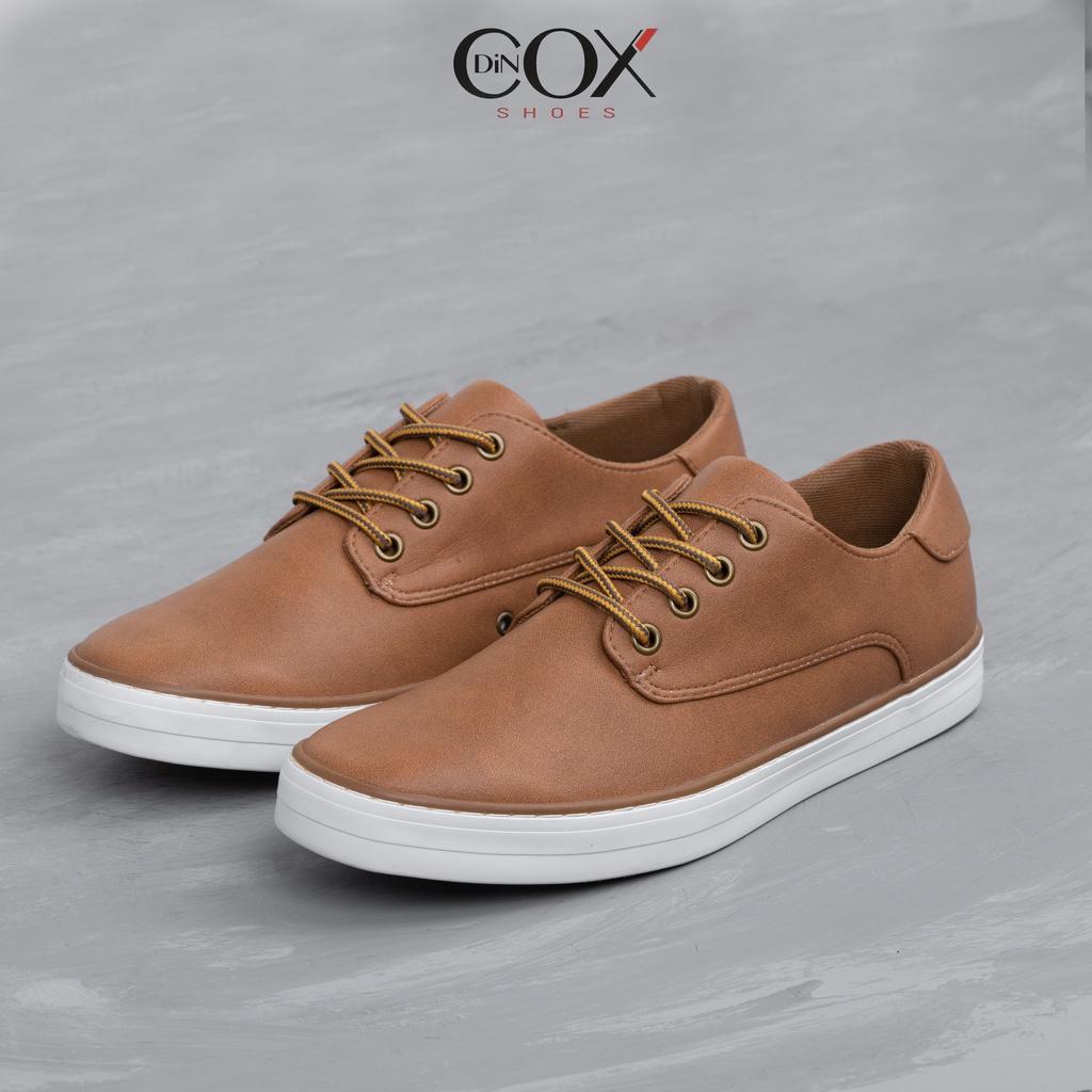 Giày Sneaker Da Nam DINCOX E11 Sang Trọng Lịch Thiệp Tan