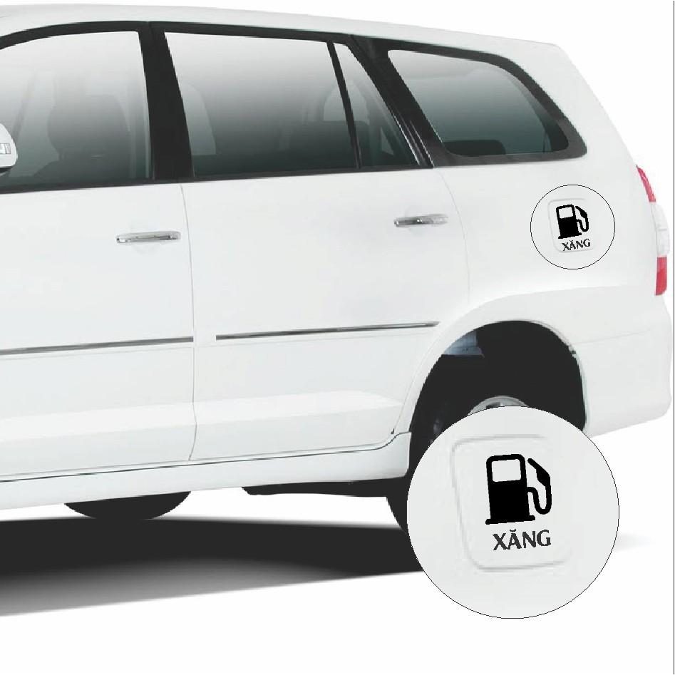 Decal trang trí bình xăng dầu cho xe oto, xe tải Oil-6