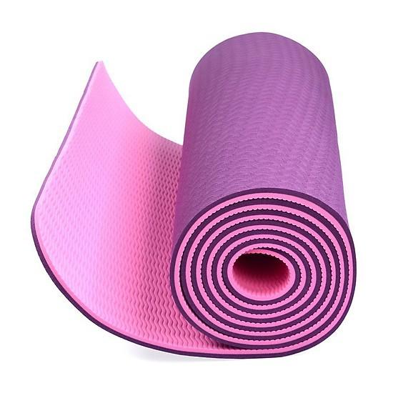 Thảm Tập Yoga 2 Lớp 6mm Siêu Bền, Thảm Yoga Hàng Cao Cấp Chuyên Dùng Cho Phòng Tập Y11