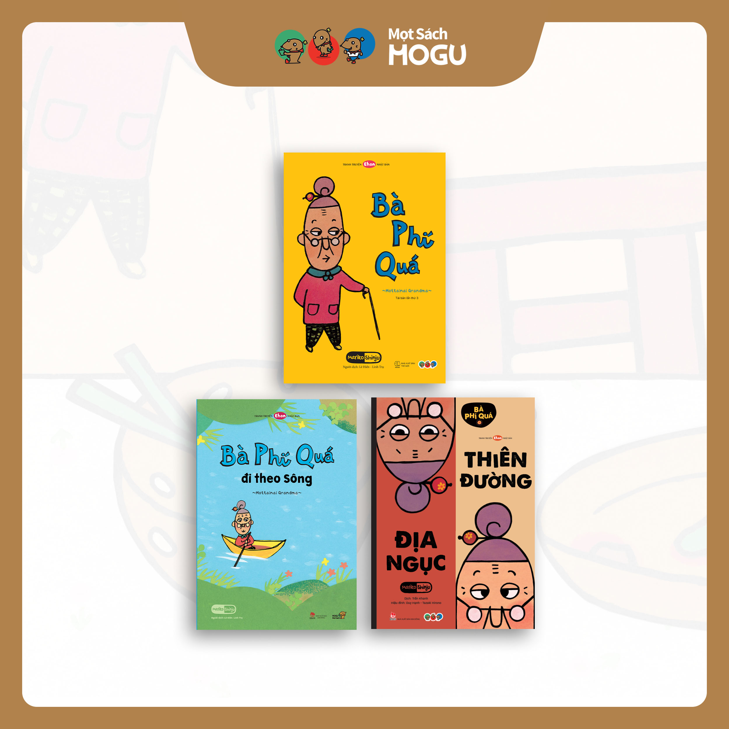 Truyện Ehon bé 3-4-5 tuổi - Bộ 3 cuốn Tuyển tập Bà Phí Quá