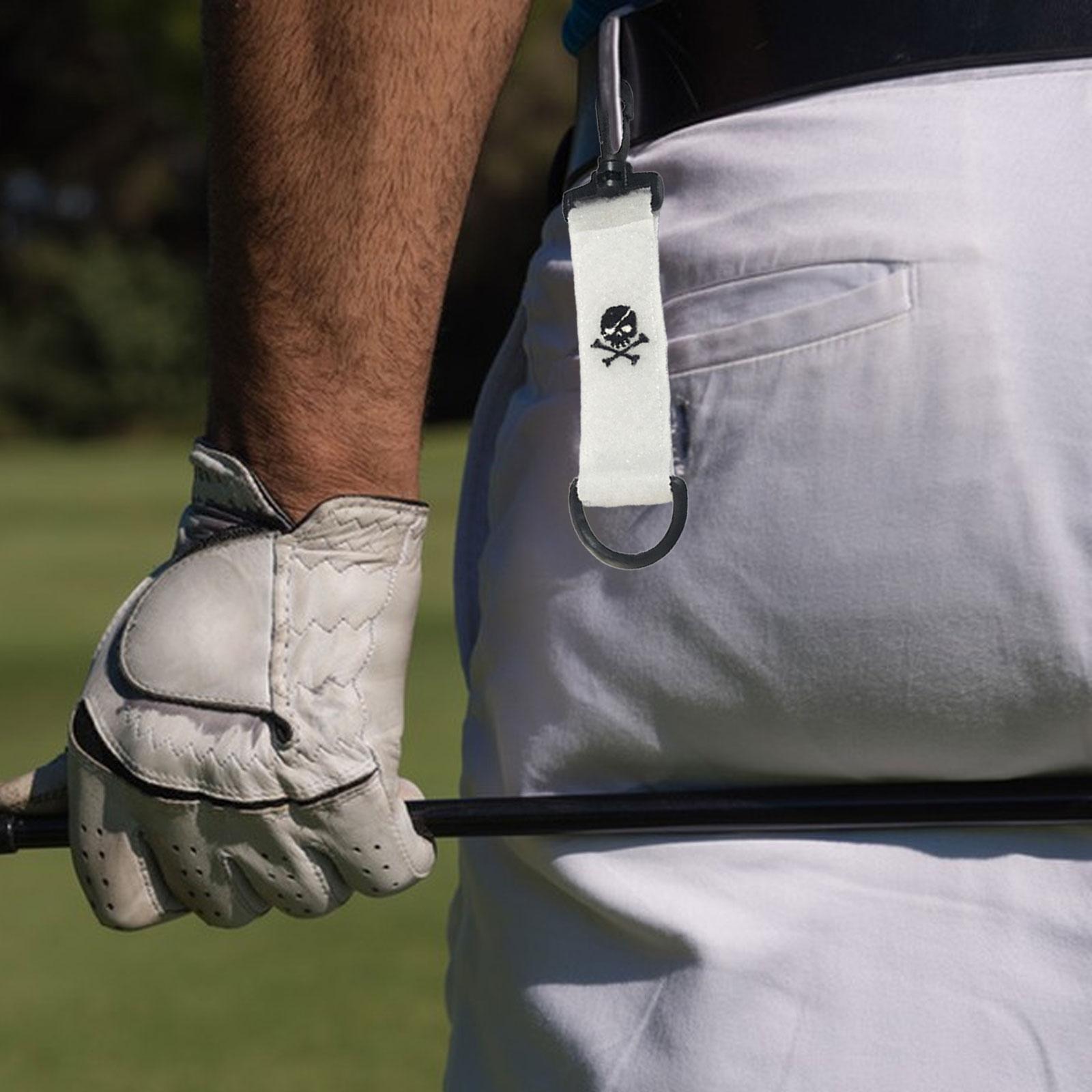 Golf Glove Keeper Portable Golf Towel with Hook for Outdoor Climbing Workout