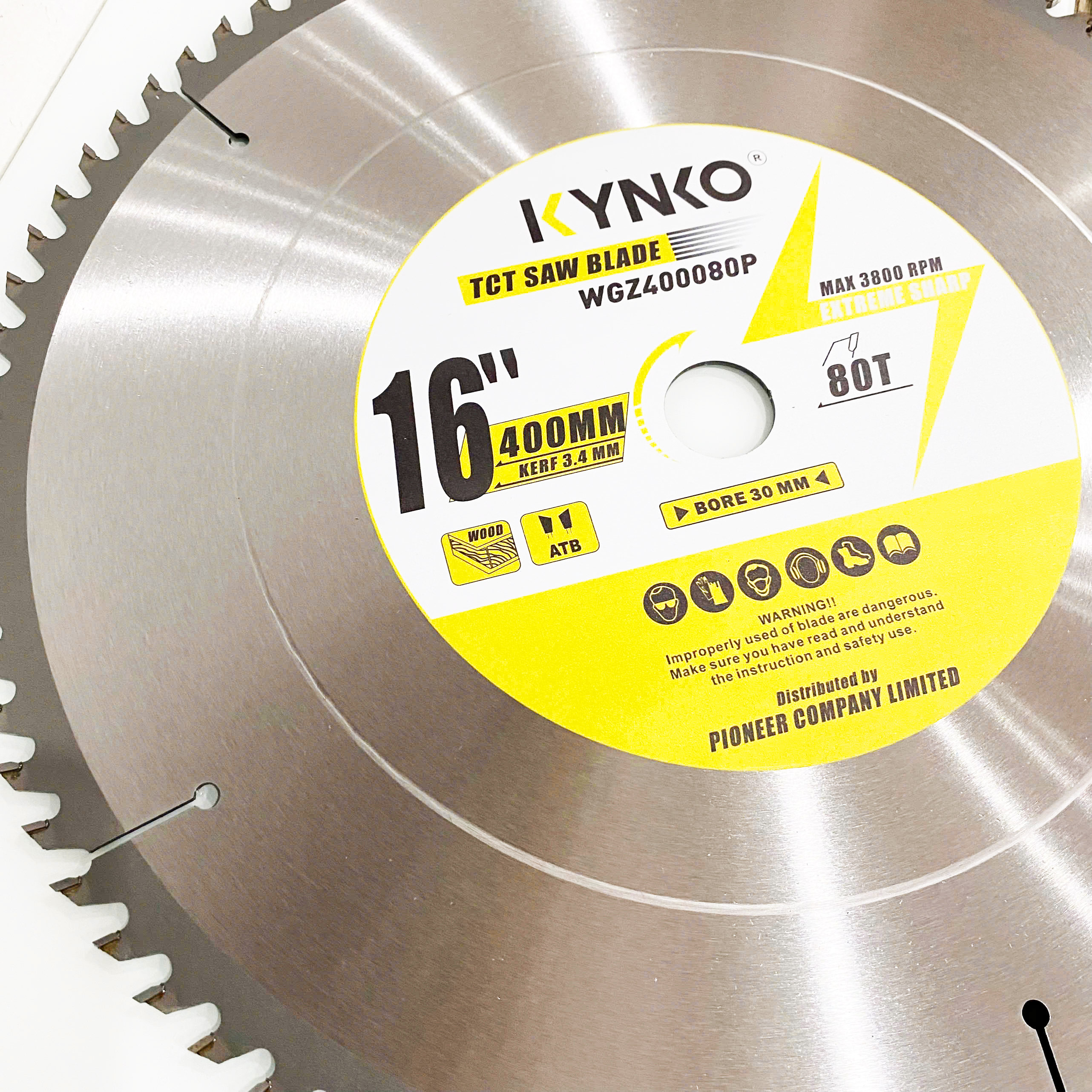 LƯỠI CƯA GỖ TCT 80 RĂNG đường kính phi Ø 400mm KYNKO WGZ400080P