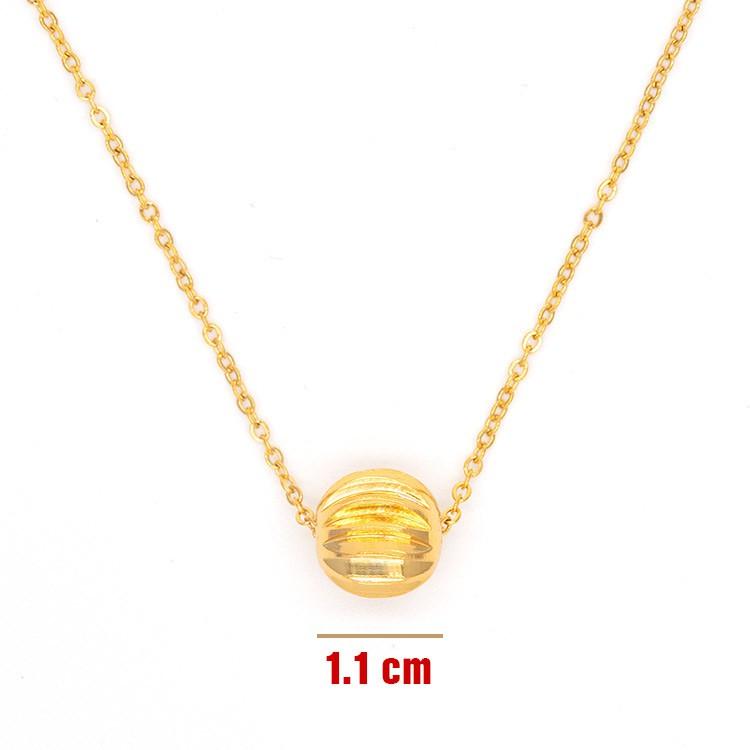 Dây chuyền nữ, dây chuyền titan trái châu không đen BHDC233