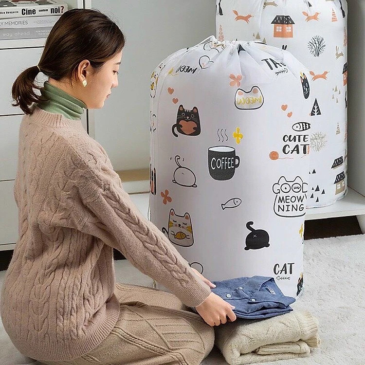 Túi Đựng Quần Áo Chăn Mềnh Dây Rút Chống Thấm Nước PaKaSa - Chính Hãng