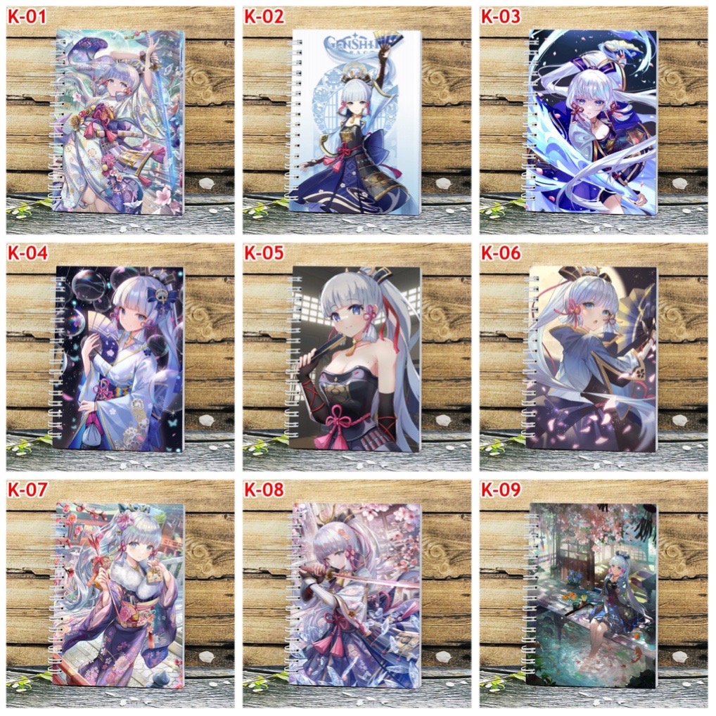 ￼Sổ viết Kamisato Ayaka genshin impact a6 200trang / sổ tay hình kamisato ayaka