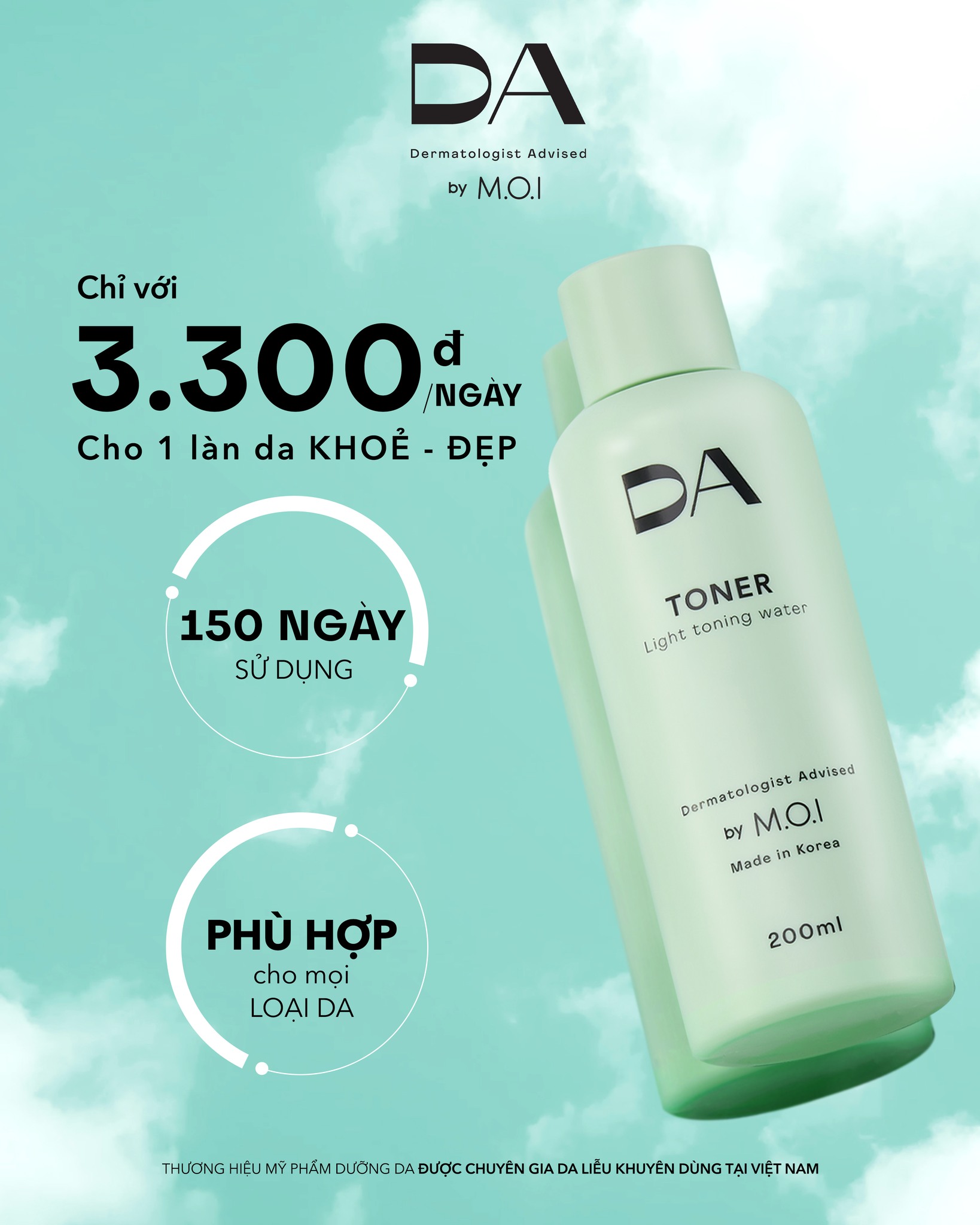 Toner DA by MOI Cosmetics