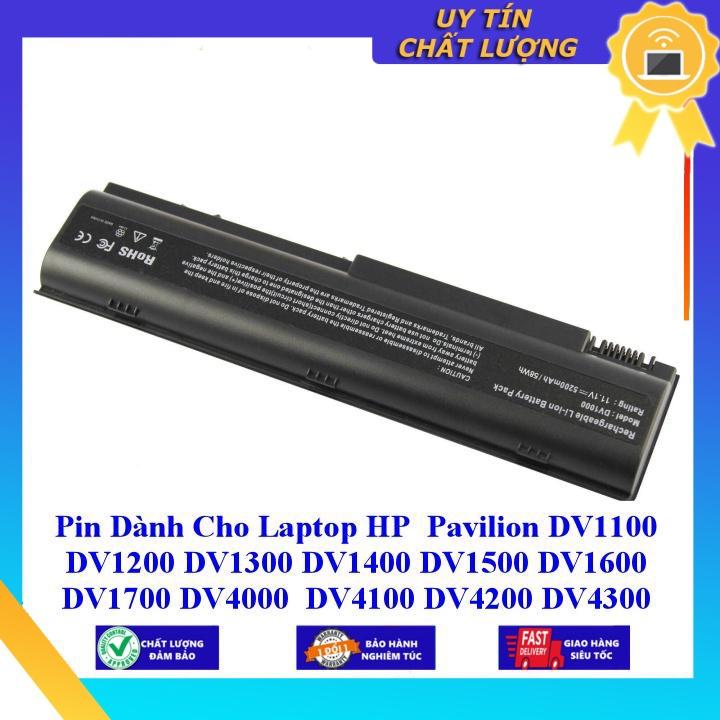 Pin dùng cho Laptop HP Pavilion DV1100 DV1200 DV1300 DV1400 DV1500 DV1600 DV1700 DV4000 DV4100 DV4200 DV4300 DV5000 - Hàng Nhập Khẩu  MIBAT92