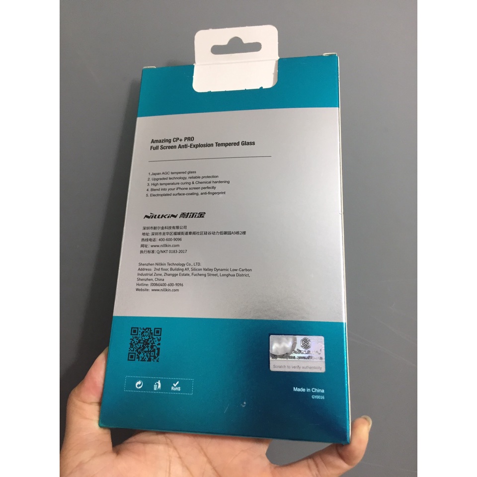 Cường lực full màn hình cho điện thoại iP Xr 6.1inches Nillkin Amazing CP + PRO _ Hàng chính hãng