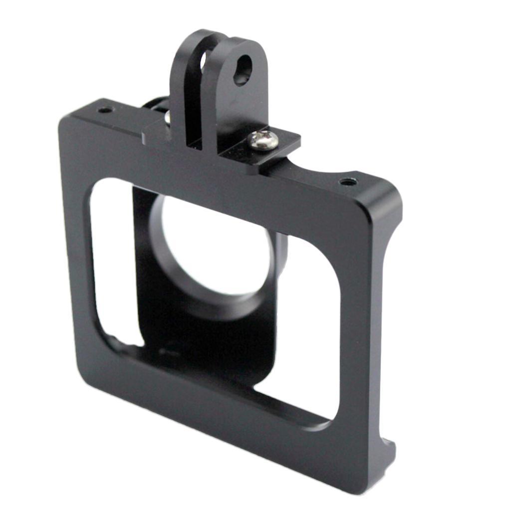 Alloy CNC Protective Metal Frame Mount Case Cover for Xiaomi Yi Sports Camera Black