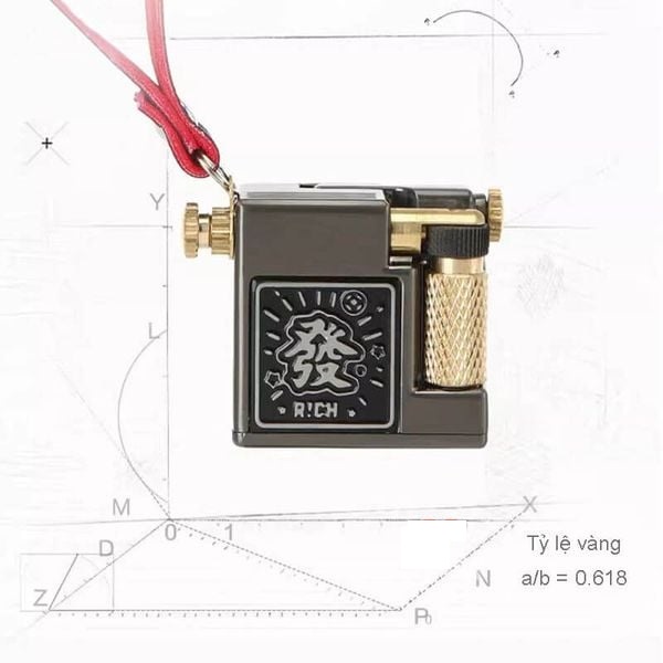 Vỏ hộp quẹt bật lửa xăng đá CF-715 có móc treo chìa khóa