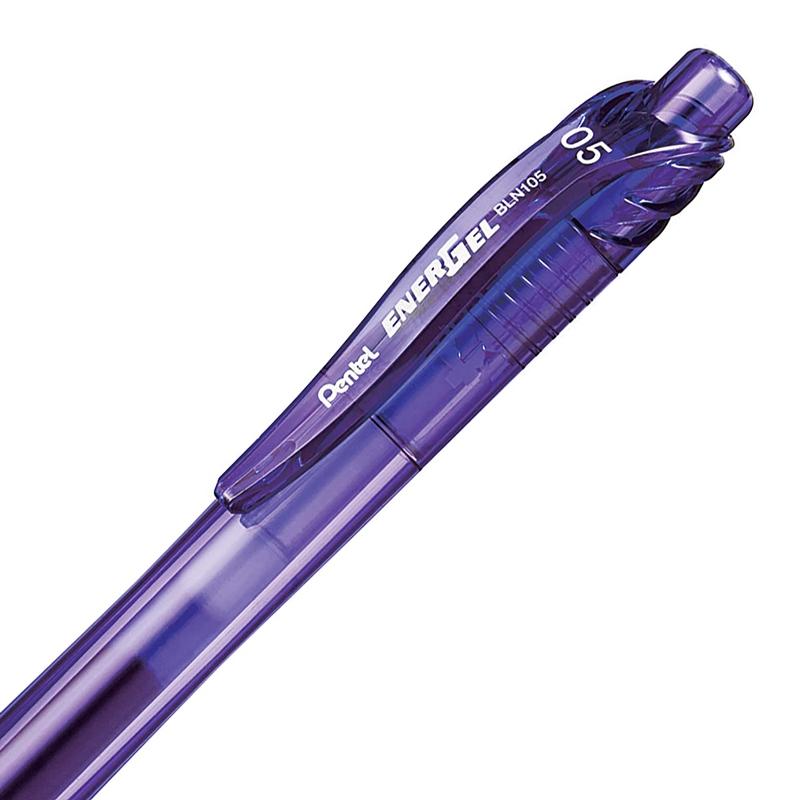 Bút Bi Gel EnerGel 0.5 mm - Pentel BLN105-V - Mực Tím