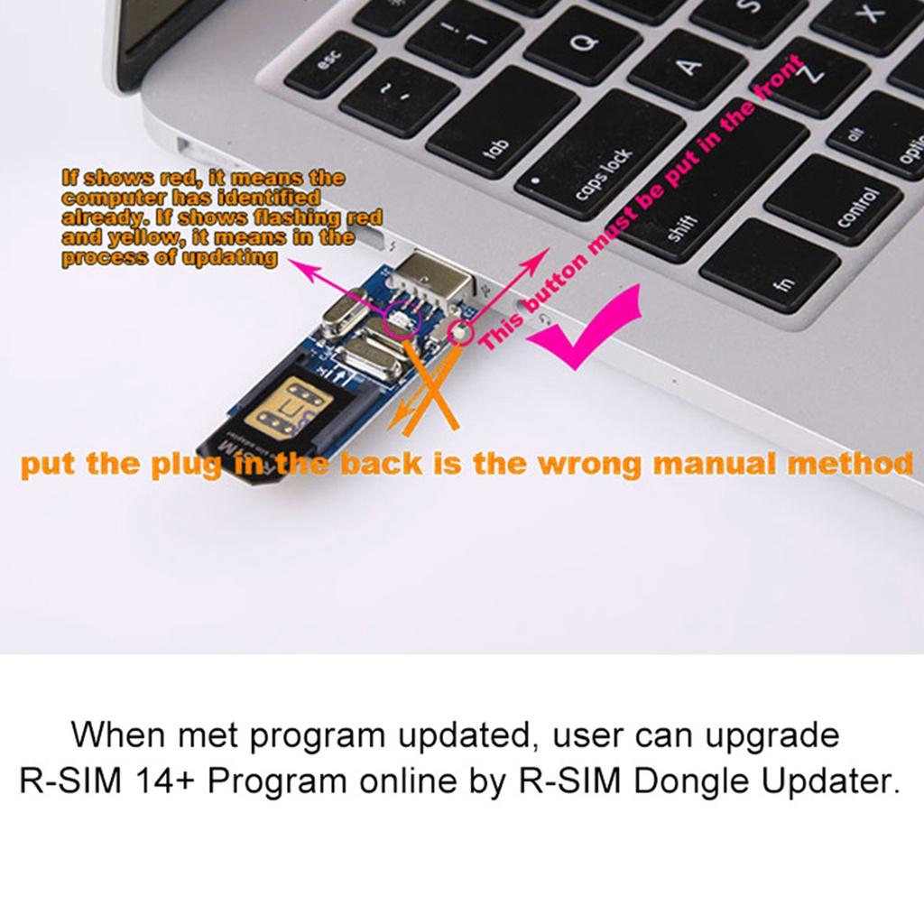 【ky】R-SIM14+ 4G Universal Smartphone RSIM Unlock Card with Eject Pin for iPhone