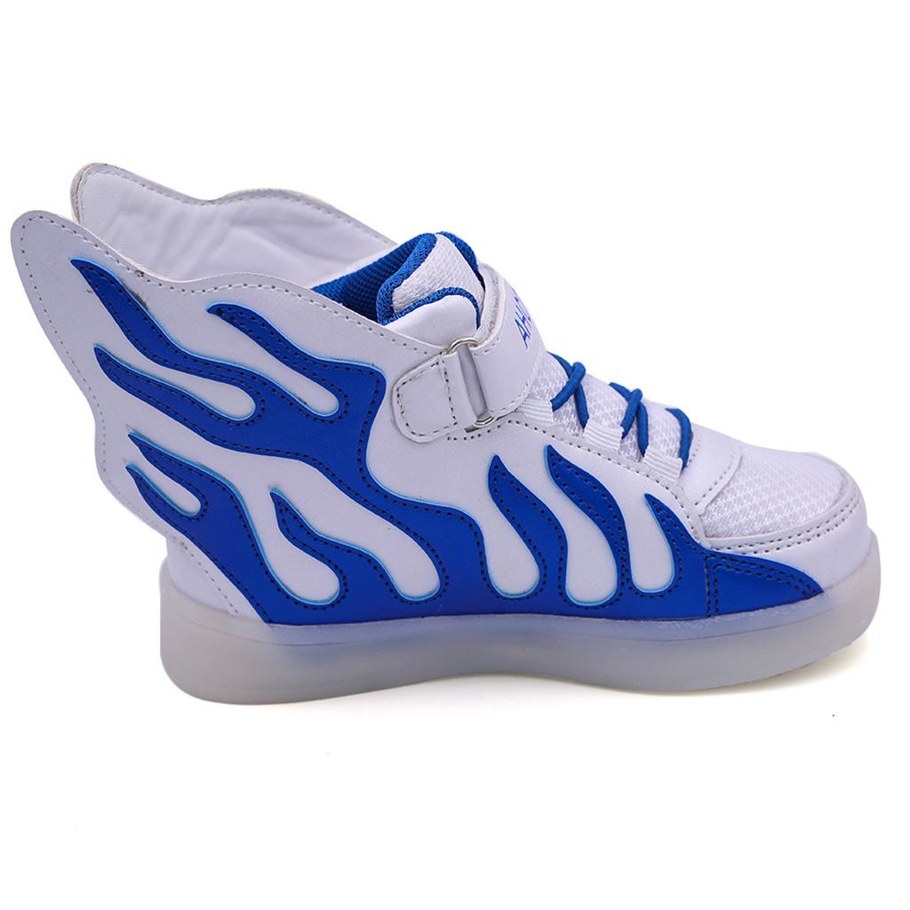 Wings Unisex LED Light up Lace Up Luminous Sneakers Kids Casual Shoes