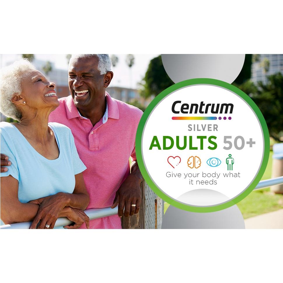HŨ 325 VIÊN ĐA VITAMIN - TRÊN 50 TUỔI Centrum Silver Adult Multivitamin Tablet, Non GMO, Gluten Free (325 ct.)