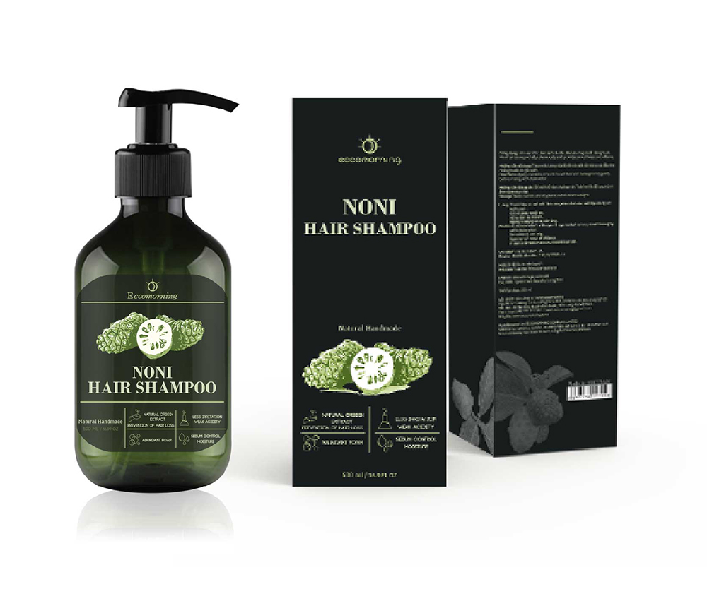 Combo Dầu Gội & Sữa Tắm Chiết Xuất Trái Nhàu Eccomorning 500ml/Chai - Natural Handmade Noni Body Cleanser & Hair Shampoo